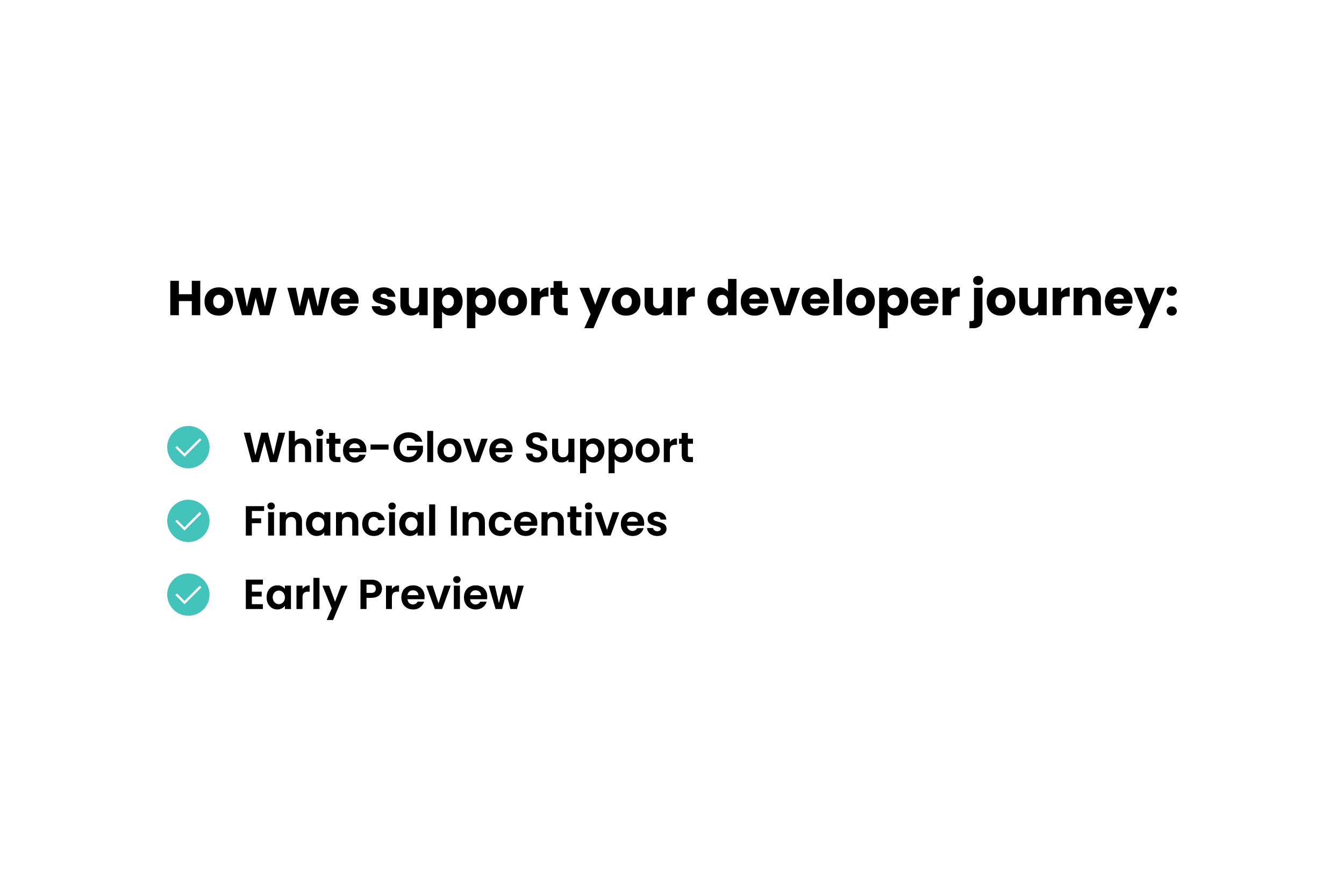 how we support your developer journey